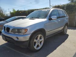 BMW salvage cars for sale: 2002 BMW X5 3.0I