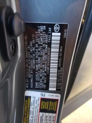 2012 Toyota Camry Base