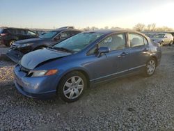 Honda salvage cars for sale: 2007 Honda Civic LX