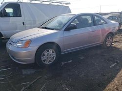 Salvage cars for sale at Elgin, IL auction: 2003 Honda Civic LX