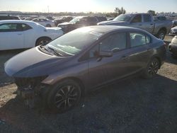 Salvage cars for sale from Copart Antelope, CA: 2015 Honda Civic EX