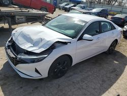 Hyundai Elantra salvage cars for sale: 2023 Hyundai Elantra Blue