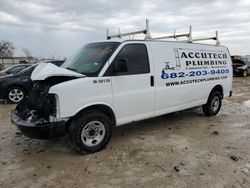 Salvage trucks for sale at Haslet, TX auction: 2017 Chevrolet Express G3500