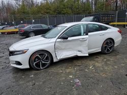 Salvage cars for sale from Copart Waldorf, MD: 2021 Honda Accord Sport SE