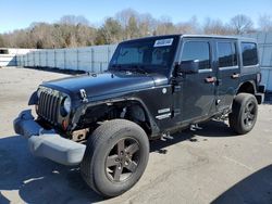 Salvage cars for sale from Copart Assonet, MA: 2012 Jeep Wrangler Unlimited Sport