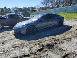 Salvage cars for sale from Copart Fairburn, GA: 2015 Tesla Model S 85