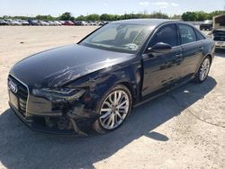 Salvage cars for sale at San Antonio, TX auction: 2013 Audi A6 Prestige