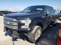 Salvage cars for sale at Dyer, IN auction: 2015 Ford F150 Supercrew
