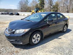 Salvage cars for sale at Concord, NC auction: 2014 Honda Civic LX