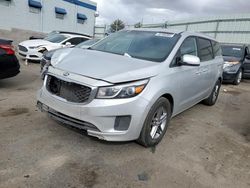 Salvage cars for sale at Albuquerque, NM auction: 2016 KIA Sedona LX