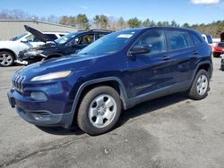 Salvage cars for sale from Copart Exeter, RI: 2014 Jeep Cherokee Sport