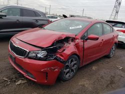 Salvage cars for sale from Copart Elgin, IL: 2018 KIA Forte LX