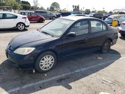 Salvage cars for sale from Copart Van Nuys, CA: 2005 Honda Civic LX