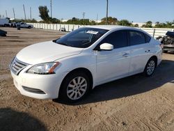 Salvage cars for sale from Copart Miami, FL: 2015 Nissan Sentra S