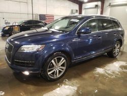 Salvage cars for sale from Copart Avon, MN: 2013 Audi Q7 Prestige