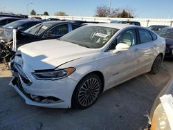 Ford Fusion salvage cars for sale: 2018 Ford Fusion TITANIUM/PLATINUM HEV