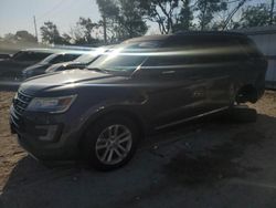 Salvage cars for sale at Riverview, FL auction: 2017 Ford Explorer XLT