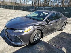 Salvage cars for sale from Copart Candia, NH: 2022 Toyota Camry XLE
