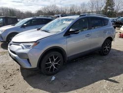 Salvage cars for sale at North Billerica, MA auction: 2017 Toyota Rav4 HV SE