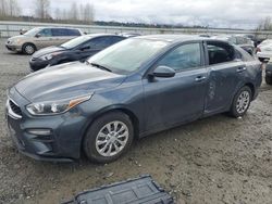 KIA Forte salvage cars for sale: 2019 KIA Forte FE