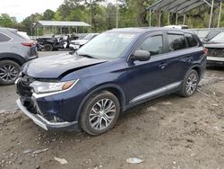 Salvage cars for sale at Savannah, GA auction: 2018 Mitsubishi Outlander ES