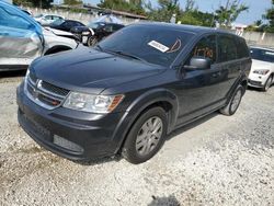 Dodge Journey SE salvage cars for sale: 2014 Dodge Journey SE