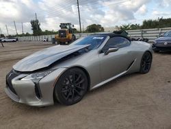 Salvage cars for sale from Copart Miami, FL: 2021 Lexus LC 500