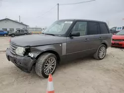 Salvage cars for sale from Copart Pekin, IL: 2006 Land Rover Range Rover HSE