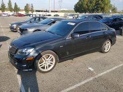 Salvage cars for sale from Copart Rancho Cucamonga, CA: 2012 Mercedes-Benz C 250