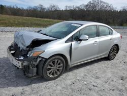 Salvage cars for sale from Copart Cartersville, GA: 2012 Honda Civic EXL