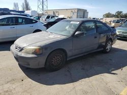 Salvage cars for sale from Copart Hayward, CA: 2000 Honda Civic DX