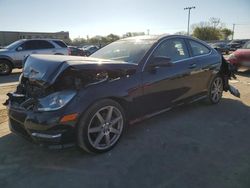 Salvage cars for sale at Wilmer, TX auction: 2015 Mercedes-Benz C 250