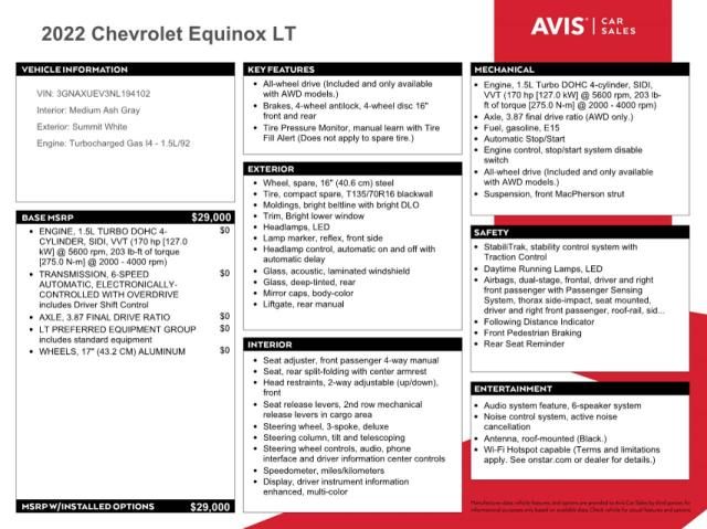 2022 Chevrolet Equinox LT