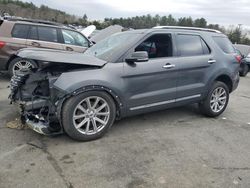 Salvage cars for sale at Exeter, RI auction: 2017 Ford Explorer Limited