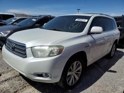 Salvage cars for sale at North Las Vegas, NV auction: 2008 Toyota Highlander Hybrid Limited