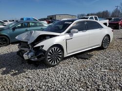 Salvage cars for sale at Wayland, MI auction: 2019 Lincoln Continental Black Label