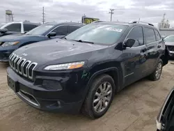 Salvage cars for sale at Chicago Heights, IL auction: 2016 Jeep Cherokee Limited