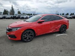 Salvage cars for sale from Copart Rancho Cucamonga, CA: 2019 Honda Civic Sport