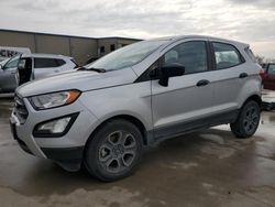 Salvage cars for sale at Wilmer, TX auction: 2021 Ford Ecosport S