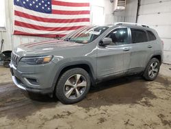 Salvage cars for sale from Copart Lyman, ME: 2020 Jeep Cherokee Limited