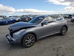 Salvage cars for sale at Martinez, CA auction: 2016 Infiniti QX50