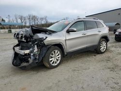 Salvage cars for sale at Spartanburg, SC auction: 2017 Jeep Cherokee Limited