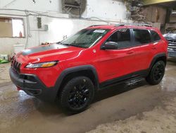 Salvage cars for sale from Copart Casper, WY: 2017 Jeep Cherokee Trailhawk