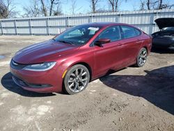 Salvage cars for sale at West Mifflin, PA auction: 2015 Chrysler 200 S