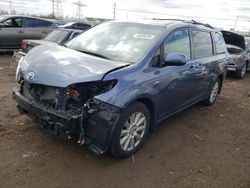 Salvage cars for sale from Copart Elgin, IL: 2017 Toyota Sienna LE