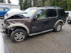 Salvage cars for sale from Copart Arlington, WA: 2008 Ford Explorer Eddie Bauer