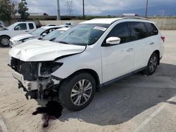 Nissan Pathfinder salvage cars for sale: 2018 Nissan Pathfinder S