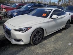 Salvage cars for sale at Waldorf, MD auction: 2017 Infiniti Q60 Base