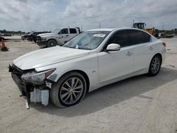 Vehiculos salvage en venta de Copart West Palm Beach, FL: 2017 Infiniti Q50 Premium