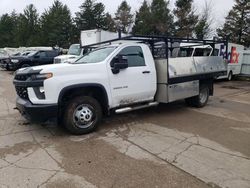 Salvage trucks for sale at Eldridge, IA auction: 2022 Chevrolet Silverado K3500